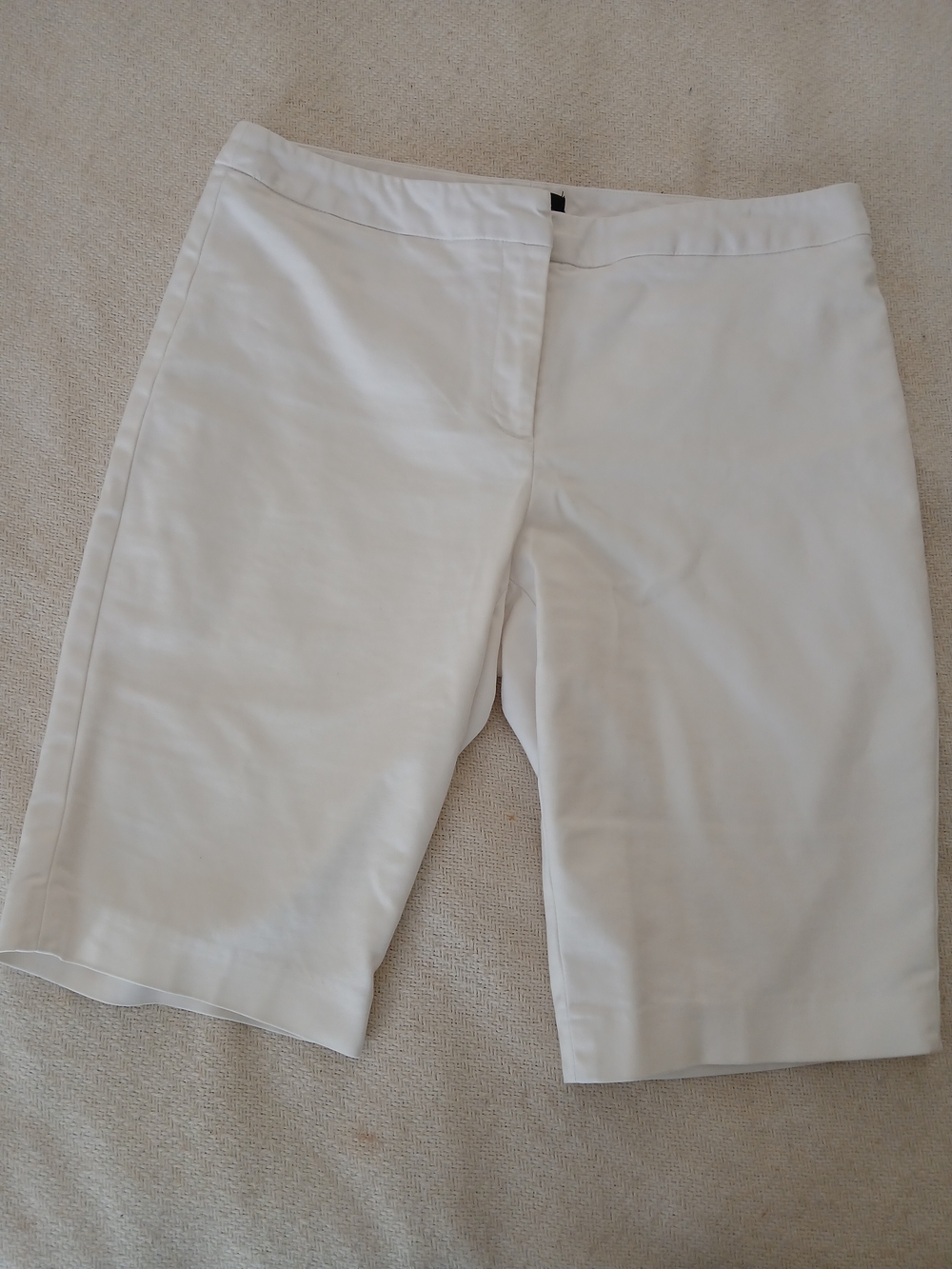 NIC+ZOE White Stretch Bermuda Short